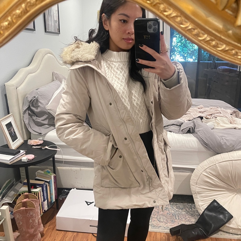 Uniqlo ultra warm hybrid down coat size xs